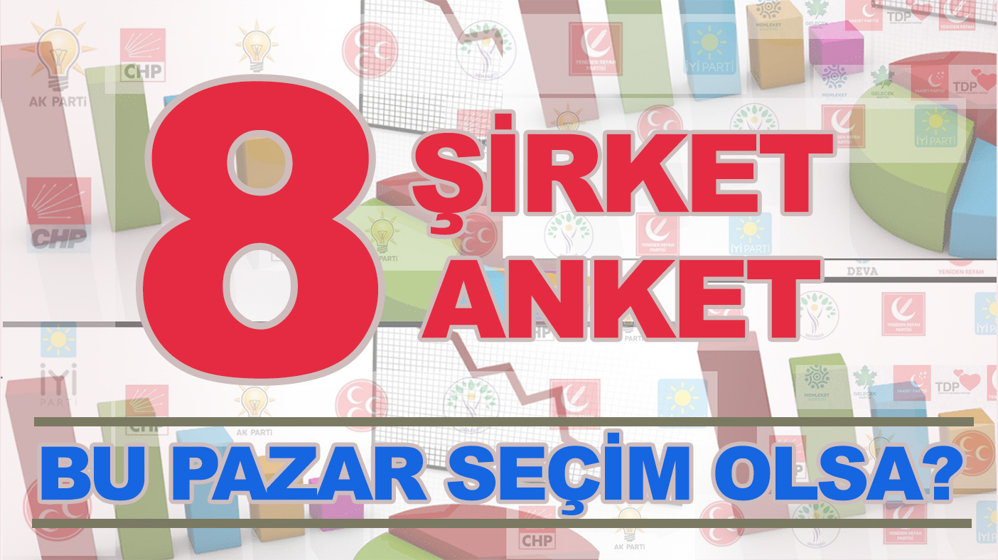 Bu pazar seçim olsa? 8 farklı şirketin son anket sonuçları