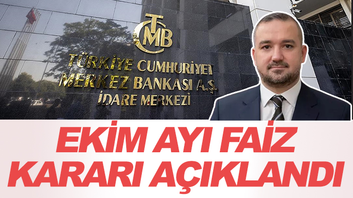 Merkez Bankası Ekim ayı faiz kararını açıkladı