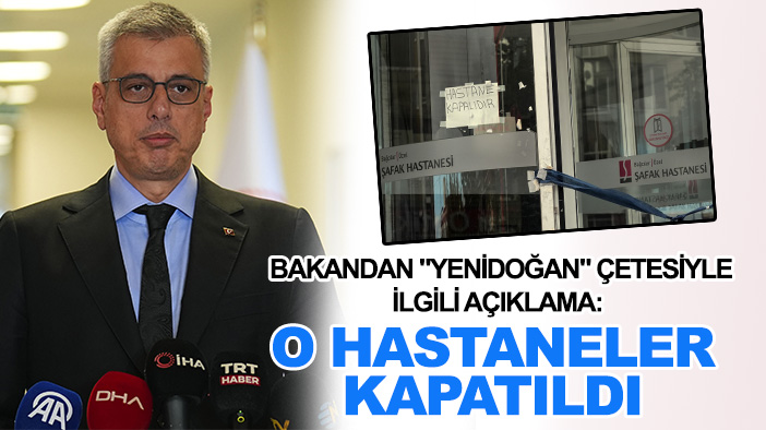 Bakan Memişoğlu'ndan "Yenidoğan" çetesiyle ilgili açıklama: O hastaneler kapatıldı