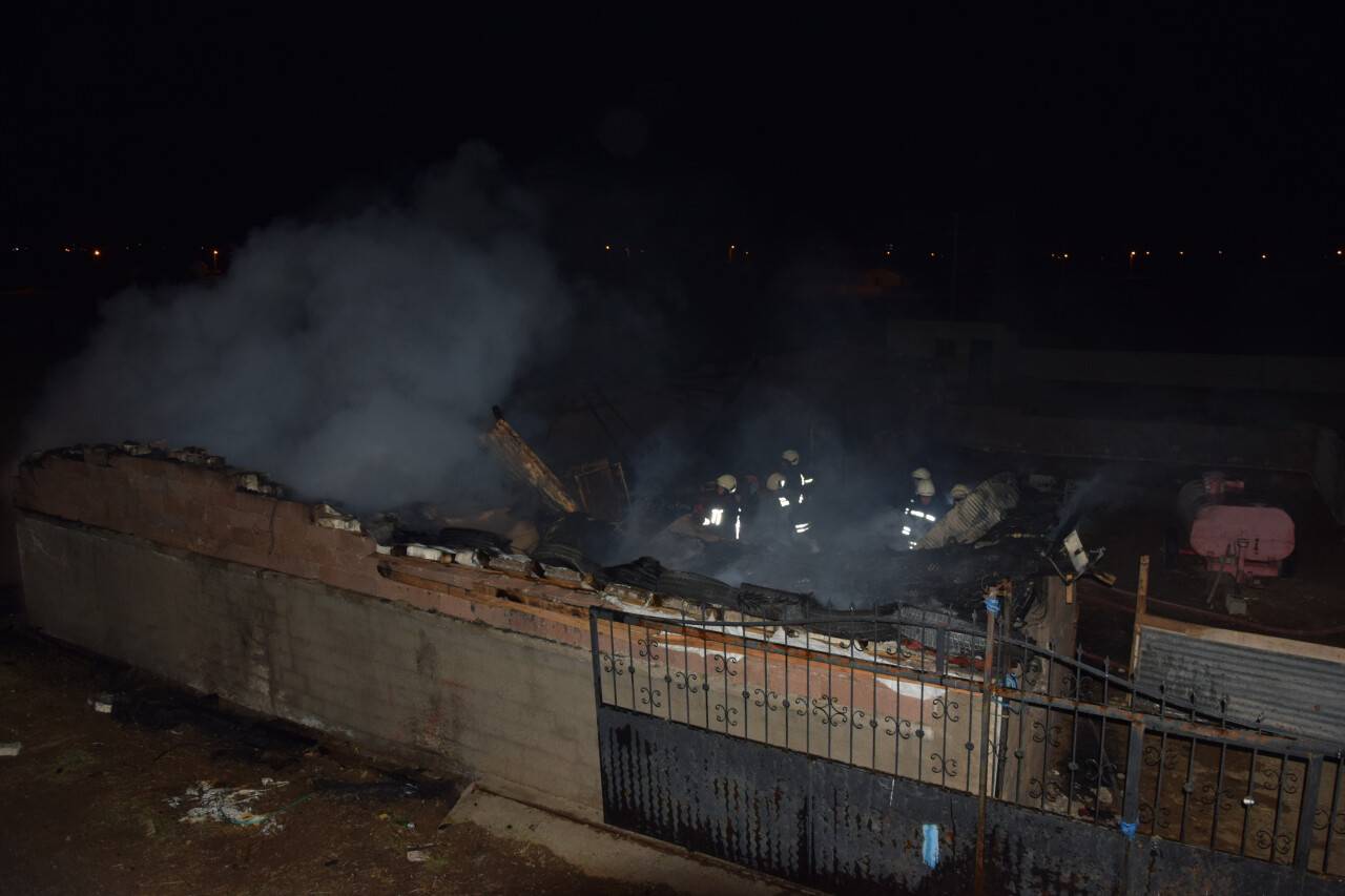 Konya'da ağıl yangını