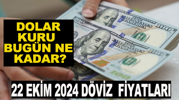 Dolar kuru bugün ne kadar? 22 Ekim 2024 döviz fiyatları