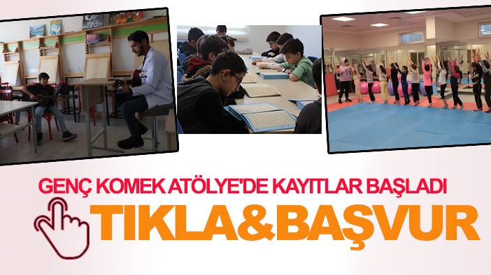Konyalı çocuklar hem eğlenecek hem öğrenecek: Genç KOMEK Atölye'de kayıtlar başladı