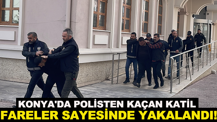 Konya'da polisten kaçan katil fareler sayesinde yakalandı!