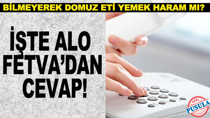 Bilmeyerek domuz eti yemek haram mı? İşte Alo Fetva’dan cevap!