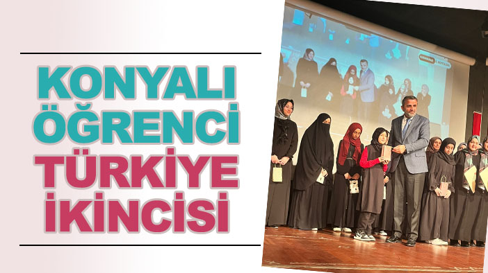 Konyalı öğrenci Türkiye ikincisi