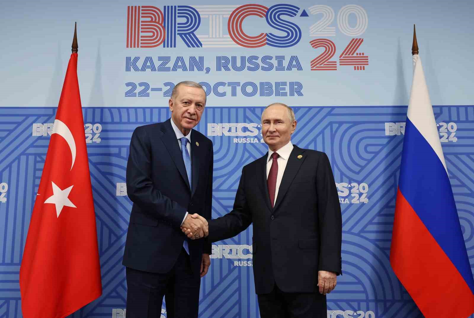 Cumhurbaşkanı Erdoğan, Rusya Devlet Başkanı Putin'le görüştü