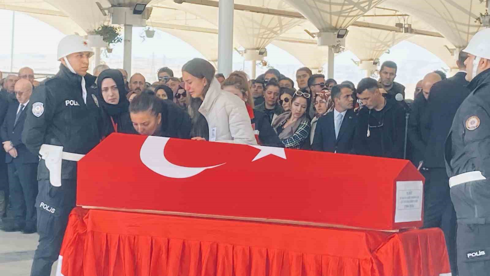 TUSAŞ saldırısında şehit olan güvenlik görevlisi Erdoğan son yolculuğuna uğurlandı