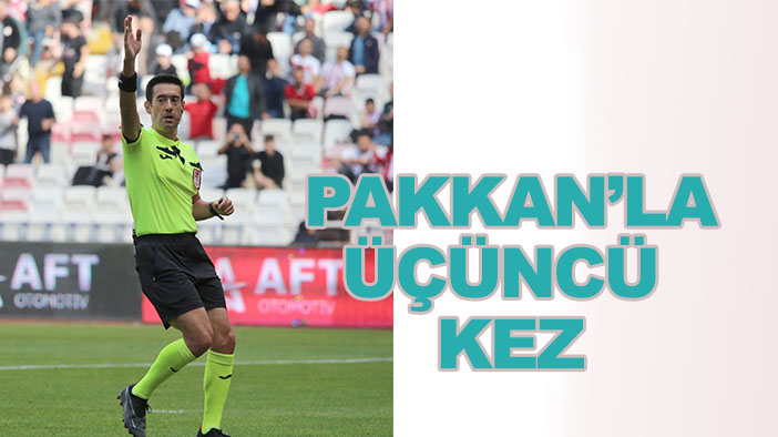 Pakkan, Konyaspor'un 3. kez maçını yönetecek