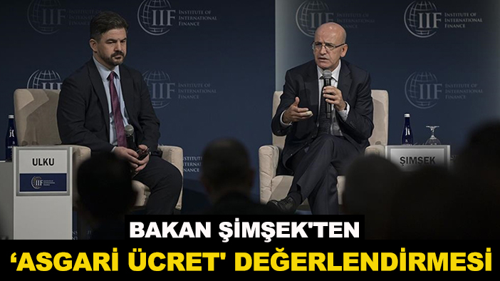 Bakan Şimşek'ten 'asgari ücret' değerlendirmesi