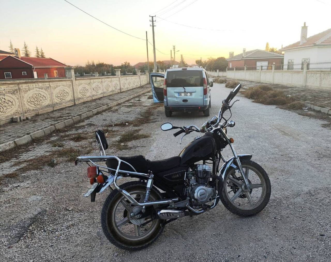 Konya’da otomobil ile motosiklet çarpıştı!