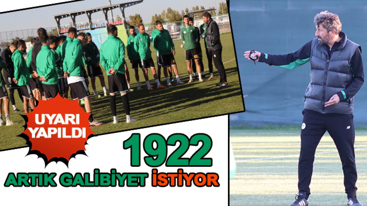 1922 Konyaspor'da alt sıralardan kurtulmak istiyor