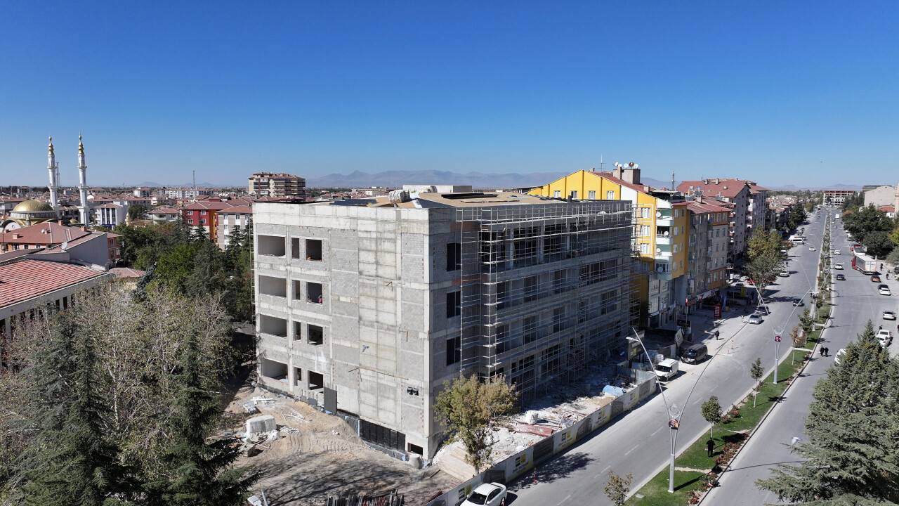 Başkanlar Ereğli'de Bilgehane inşaatını inceledi