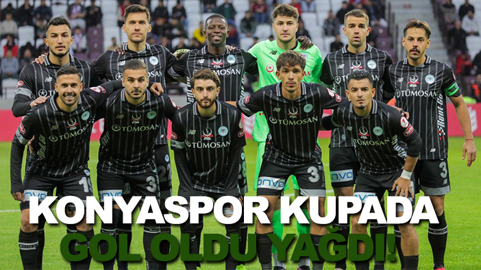 Konyaspor kupada gol oldu yağdı!