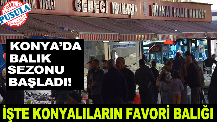 Konya’da balık sezonu başladı! İşte Konyalıların favori balığı