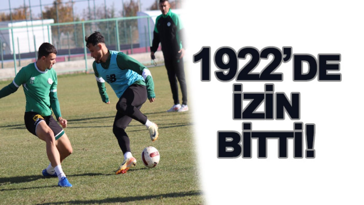 1922 Konyaspor’da izin bitti