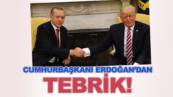 Cumhurbaşkanı Erdoğan’dan Trump’a "Filistin" mesajlı tebrik