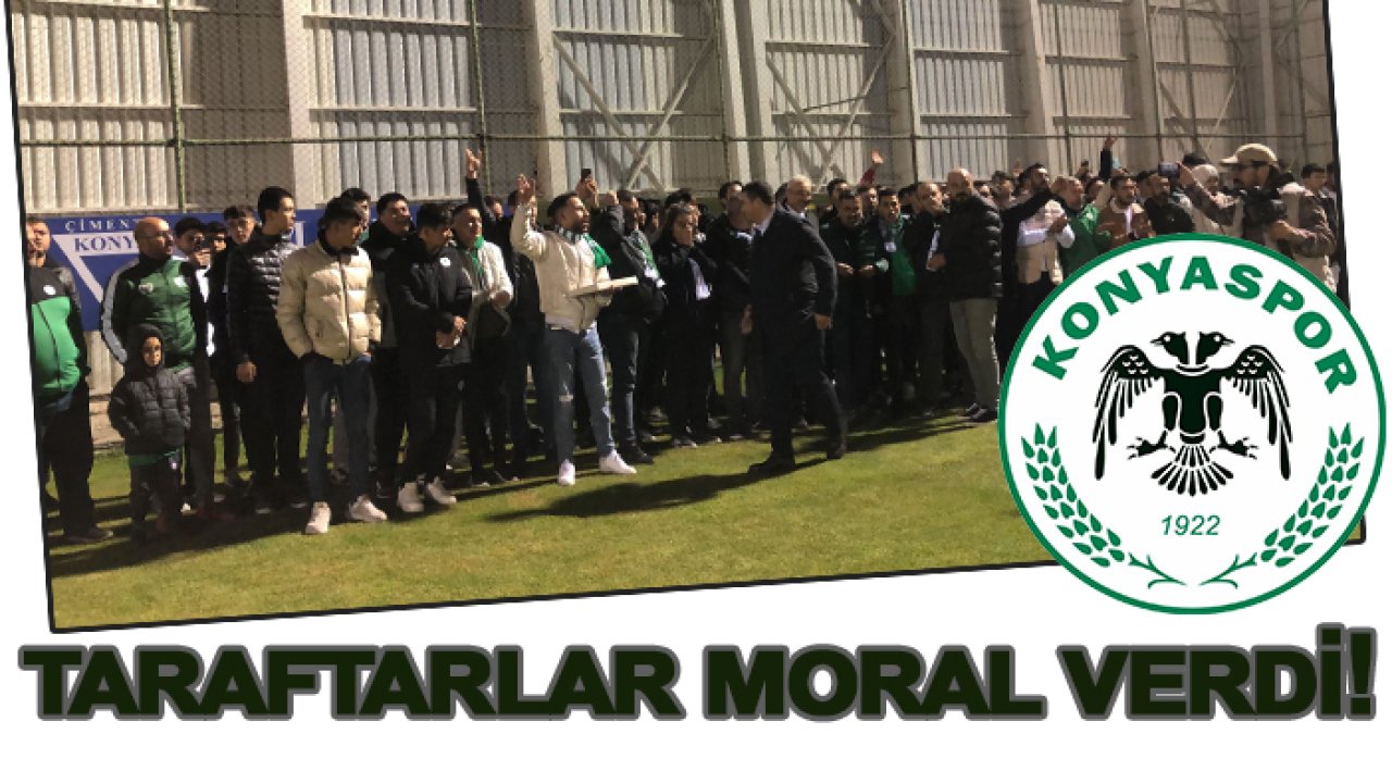 Konyaspor’a taraftarlardan ziyaret!