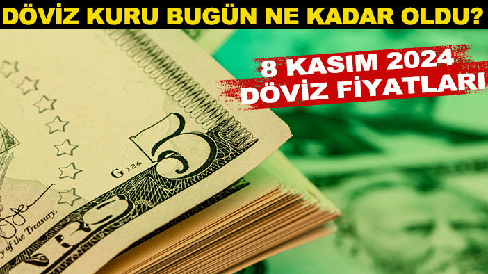 Döviz kuru bugün ne kadar oldu? 8 Kasım 2024 döviz fiyatları