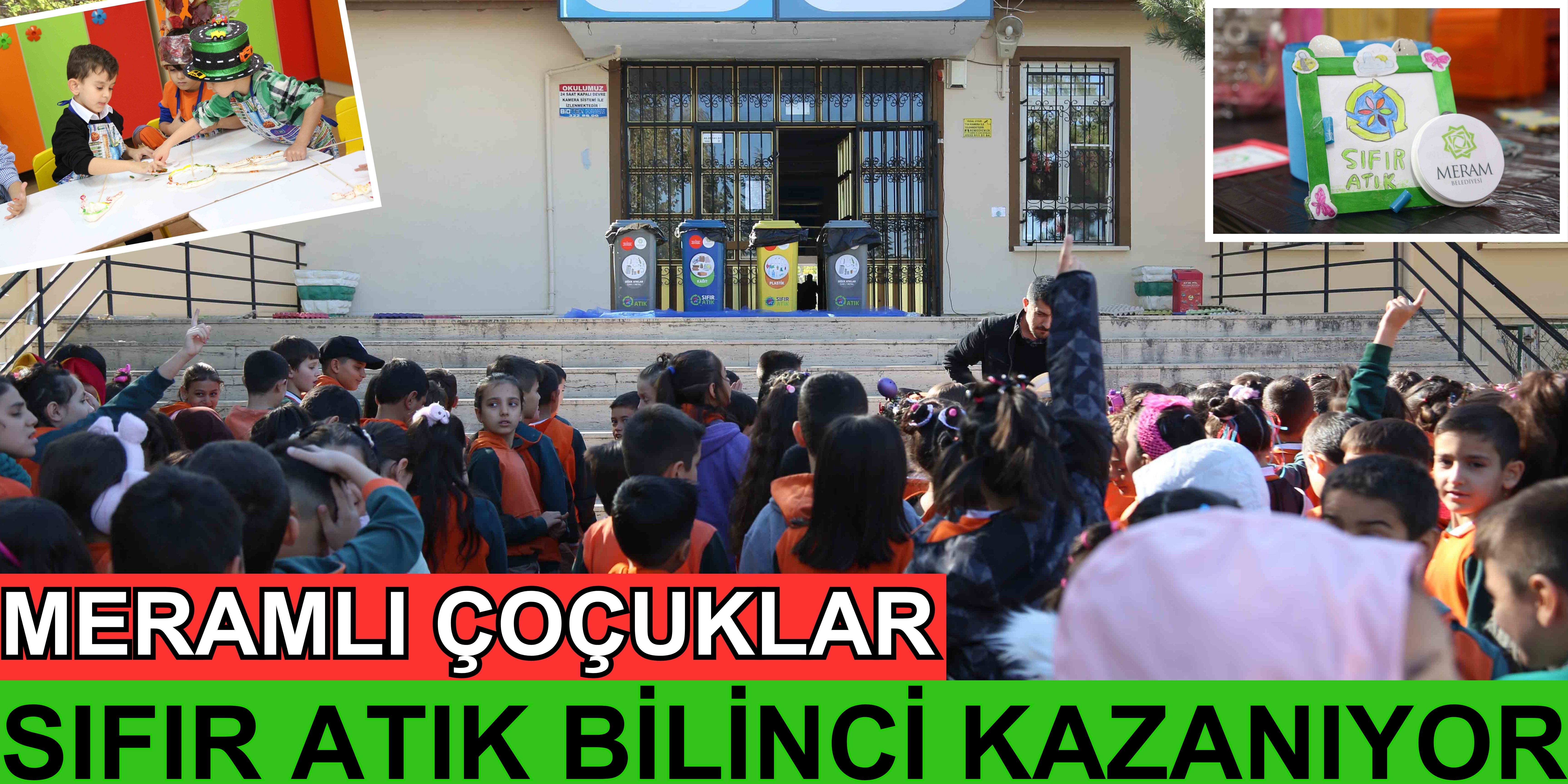 Meramlı çocuklar sıfır atık bilinci kazanıyor