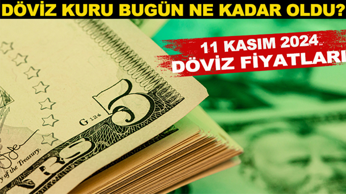 Döviz kuru bugün ne kadar oldu? 11 Kasım 2024 döviz fiyatları