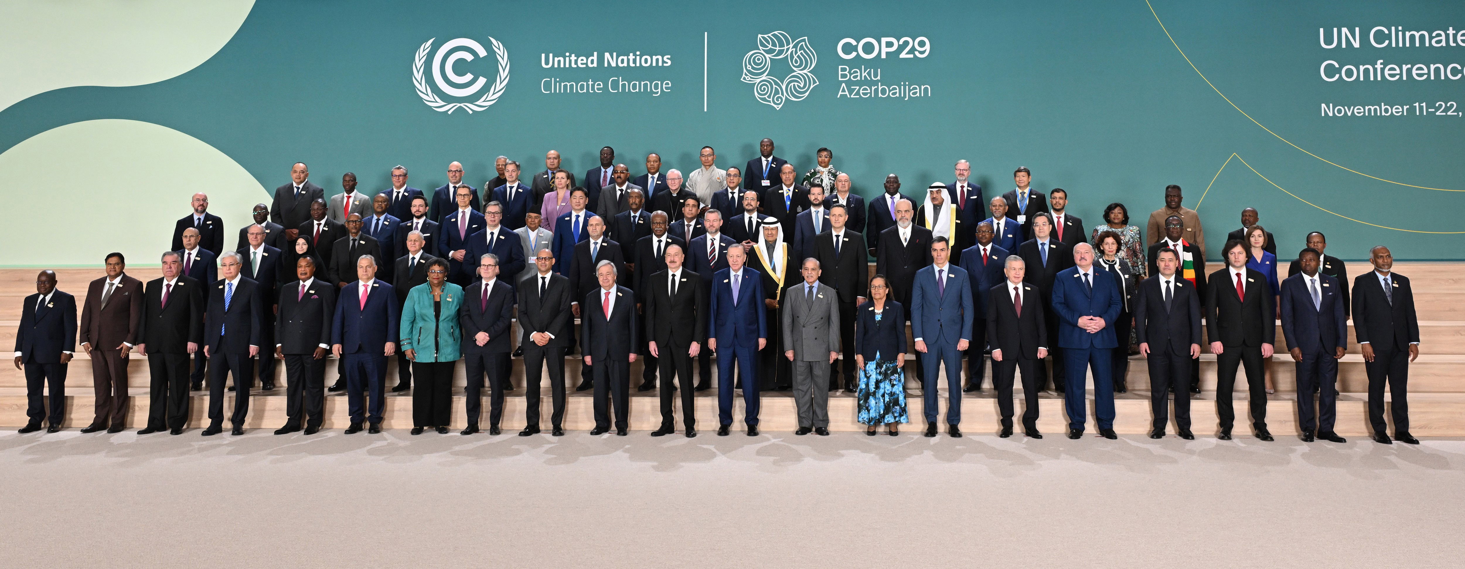 COP29 Dünya Liderleri İklim Zirvesi Bakü'de başladı