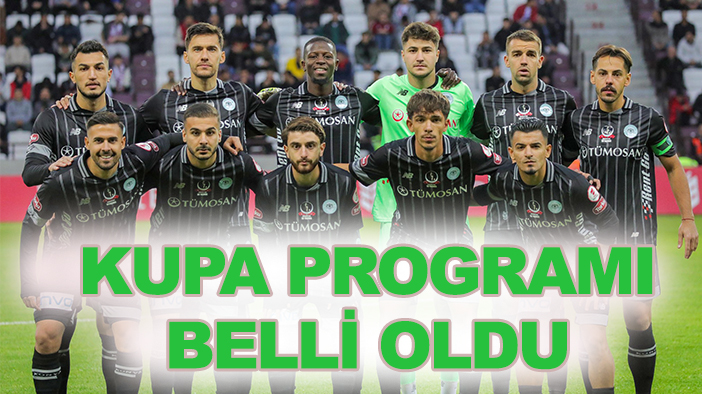 Konyaspor'un kupa maçı programı belli oldu