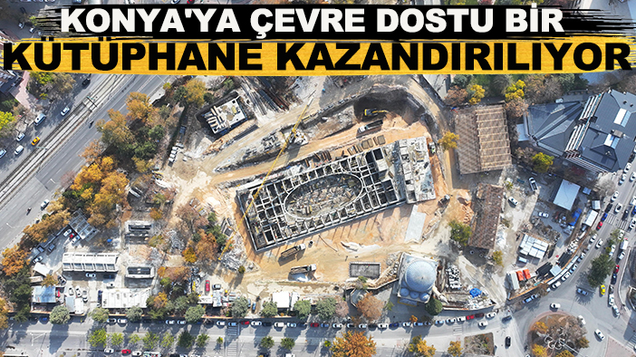 Konya'ya çevre dostu bir kütüphane kazandırılıyor