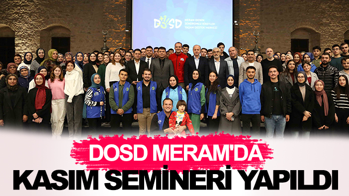 DOSD Meram'da kasım semineri yapıldı