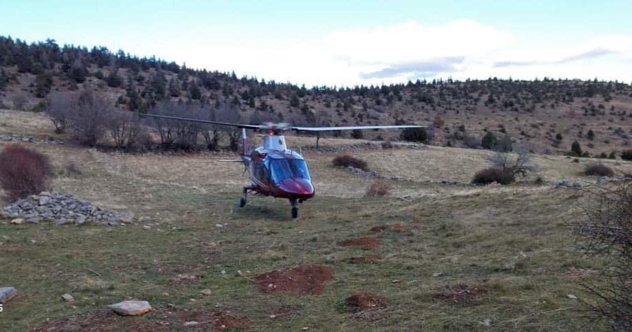 Konya'da dağda  yaralandı! Helikopter ile hastaneye kaldırıldı