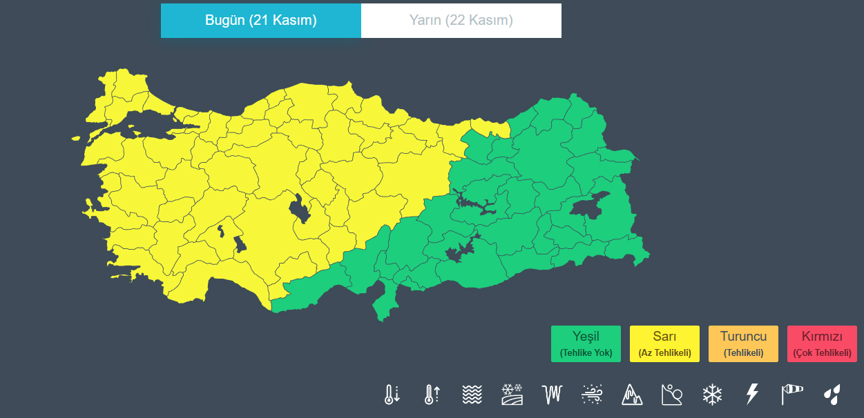 Meteoroloji'den Konya için "sarı" kodlu uyarı!