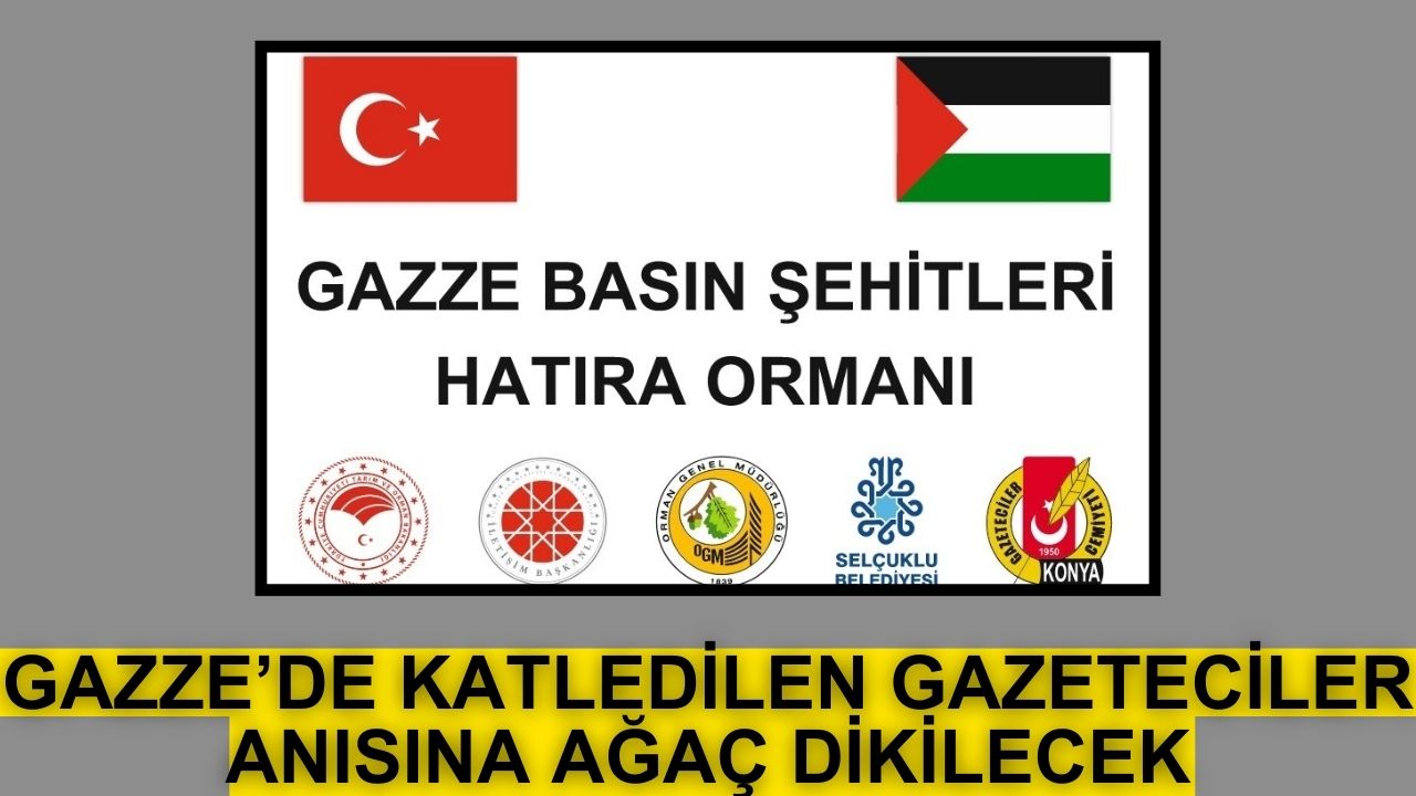 Gazze'de katledilen gazeteciler anısına ağaç dikilecek