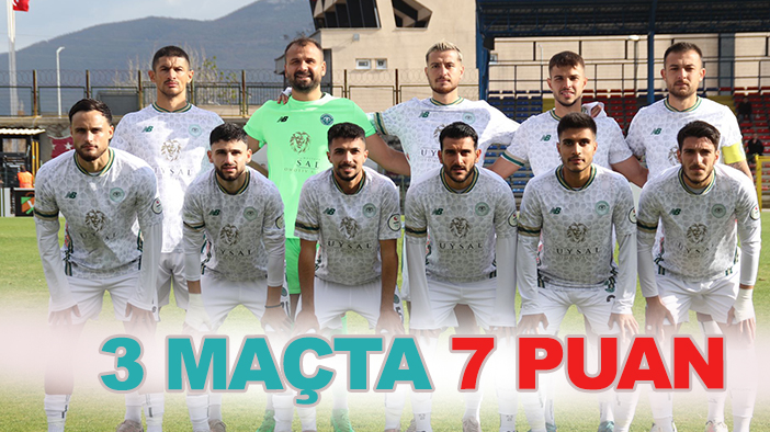 1922  Konyaspor çıkışıta: 3 maçta 7 puan