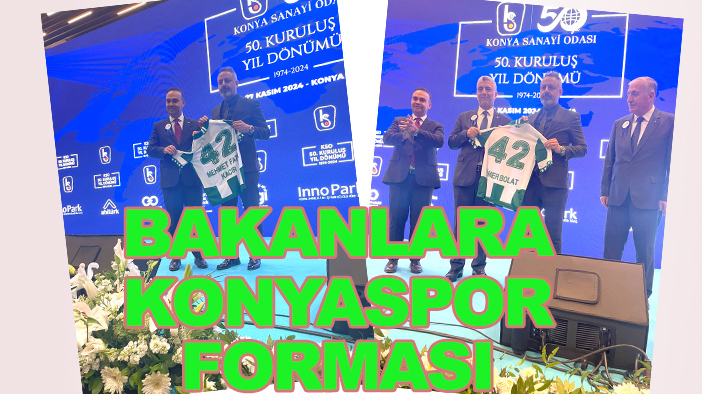 Bakan Kacır ve Bolat'a Konyaspor forması