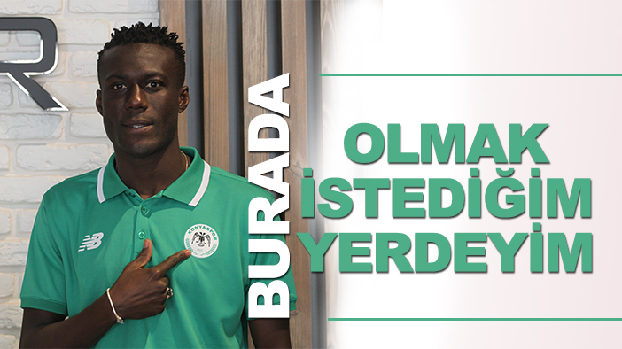 Konyaspor'da Ndao, takıma daha çok katkı vermek istiyor