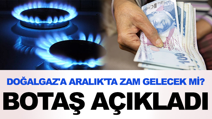 Doğalgaz'a Aralık'ta zam gelecek mi? BOTAŞ açıkladı