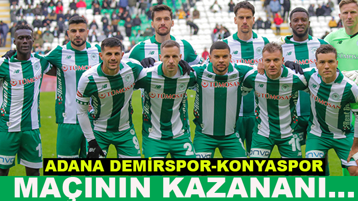 Yapay zekâya göre Adana Demirspor-Konyaspor maçının kazananı...