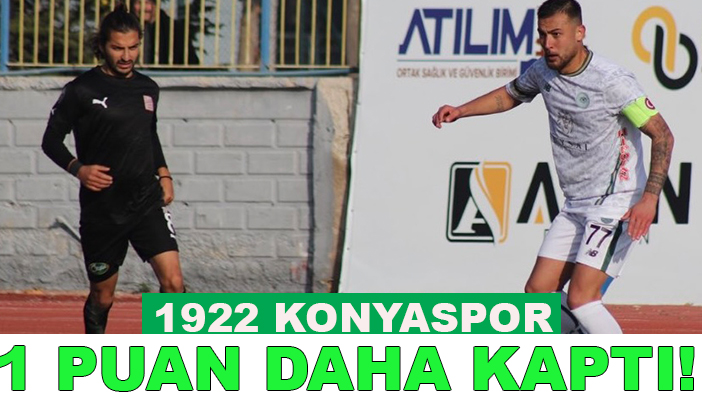 1922 Konyaspor 1 puan daha kaptı!