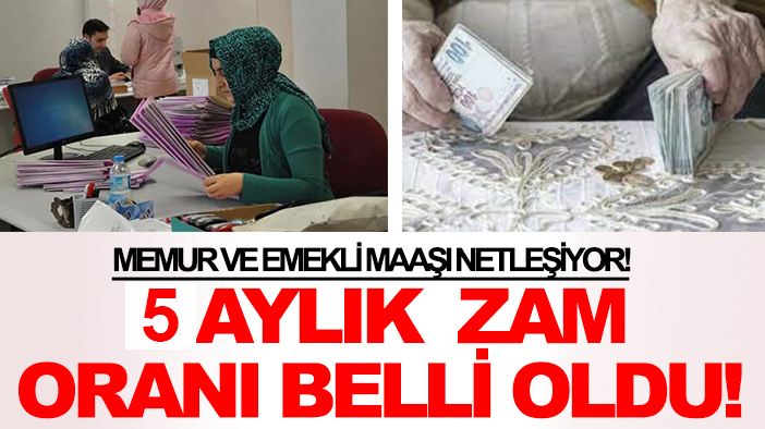 Kritik rakam açıklandı: Emekli ve memur zammı netleşiyor