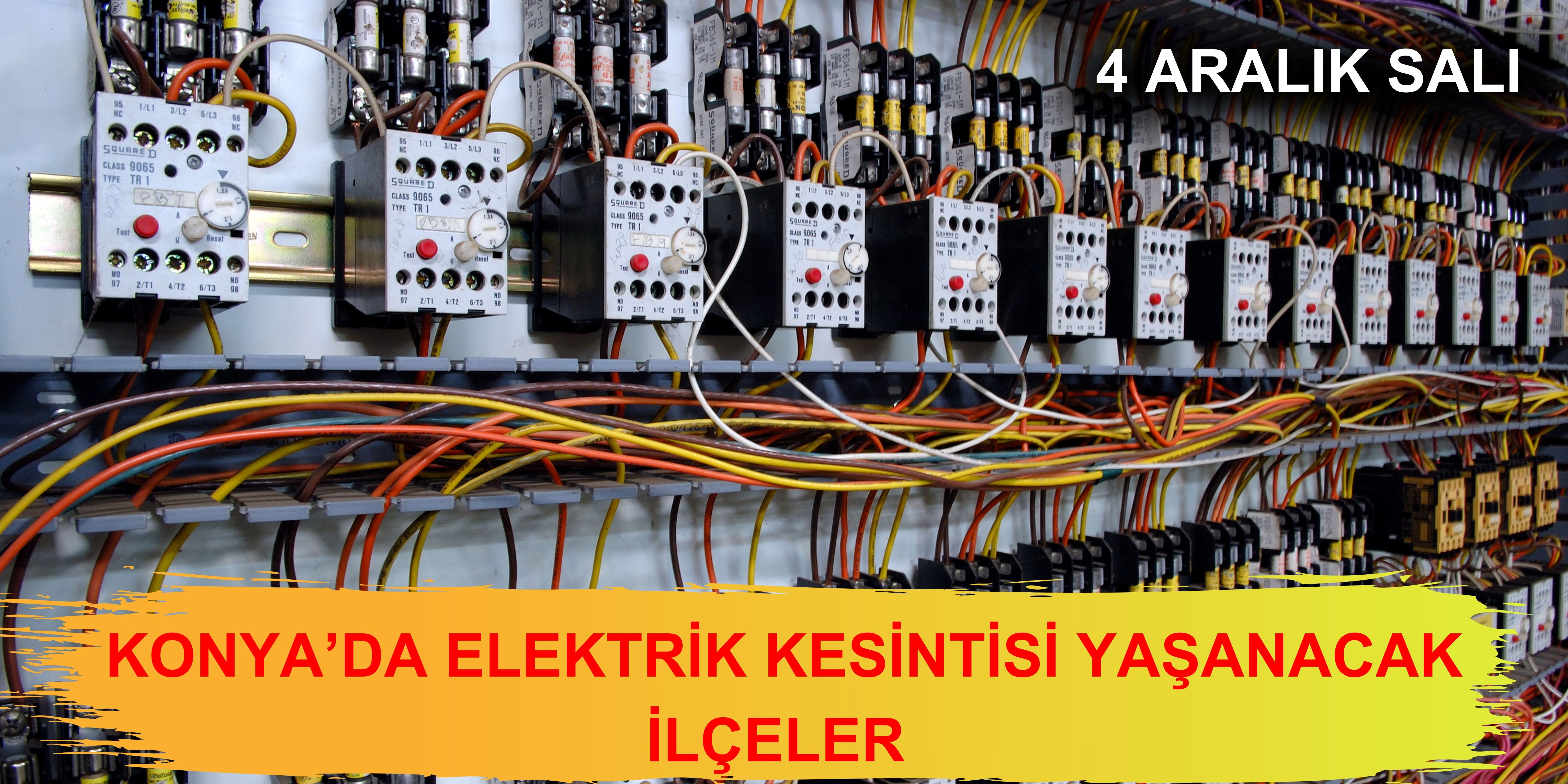 Konya'da elektrik kesintisi yaşanacak ilçeler