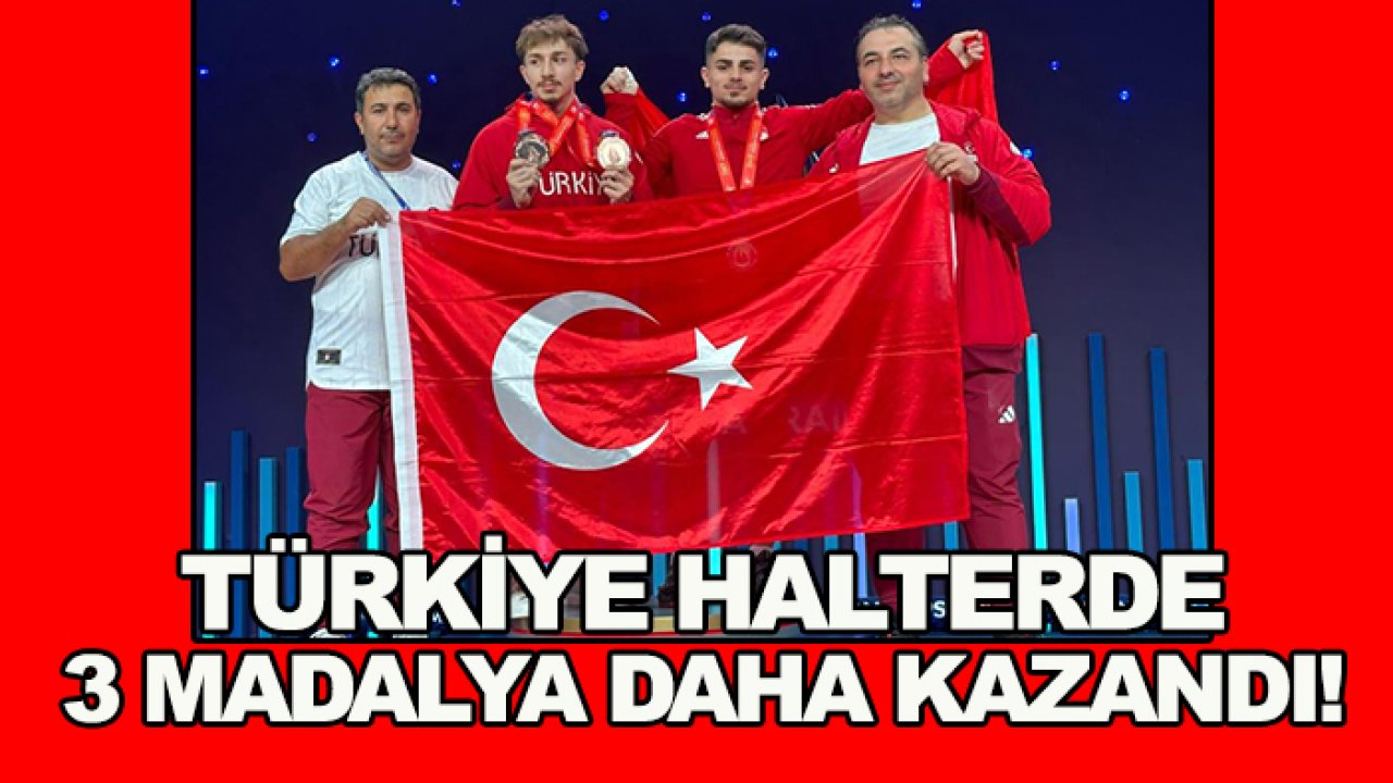 Halterde Türkiye madalyaları topluyor!