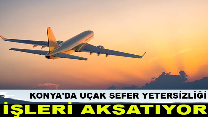 Konya'da uçak sefer yetersizliği işleri aksatıyor