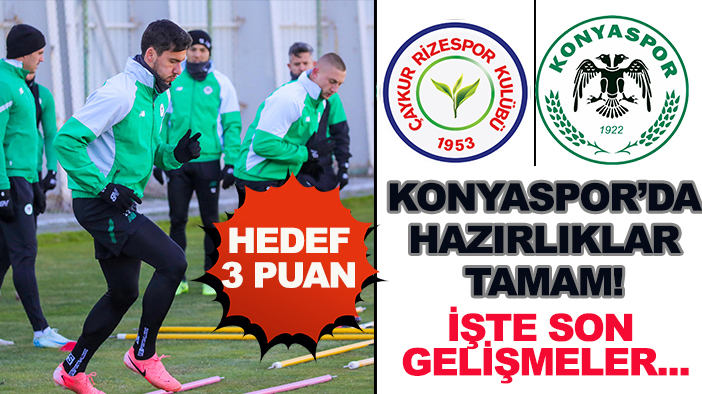 Konyaspor 3 puan için pusuya yattı!