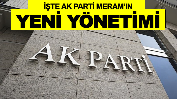 AK Parti Meram ilçesi sekizinci olağan kongresini yaptı! İşte yeni yönetim