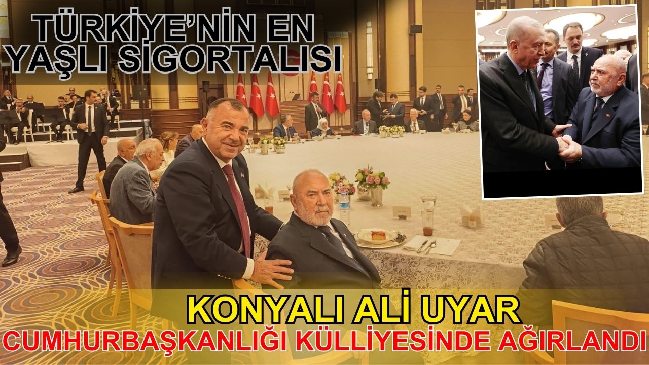 Türkiye'nin en yaşlı emeklisi Konyalı Ali Uyar Cumhurbaşkanlığı Külliyesi'nde ağırlandı