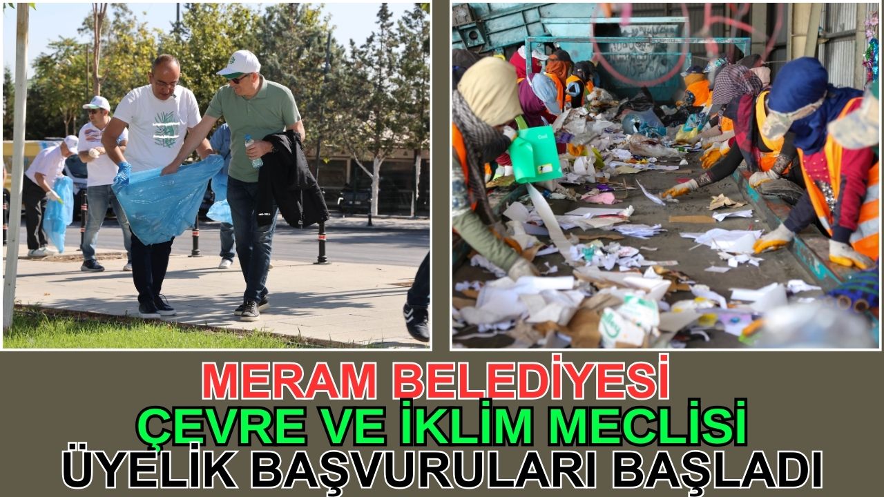 Meram Belediyesi Çevre ve İklim Meclisi üyelik başvuruları başladı