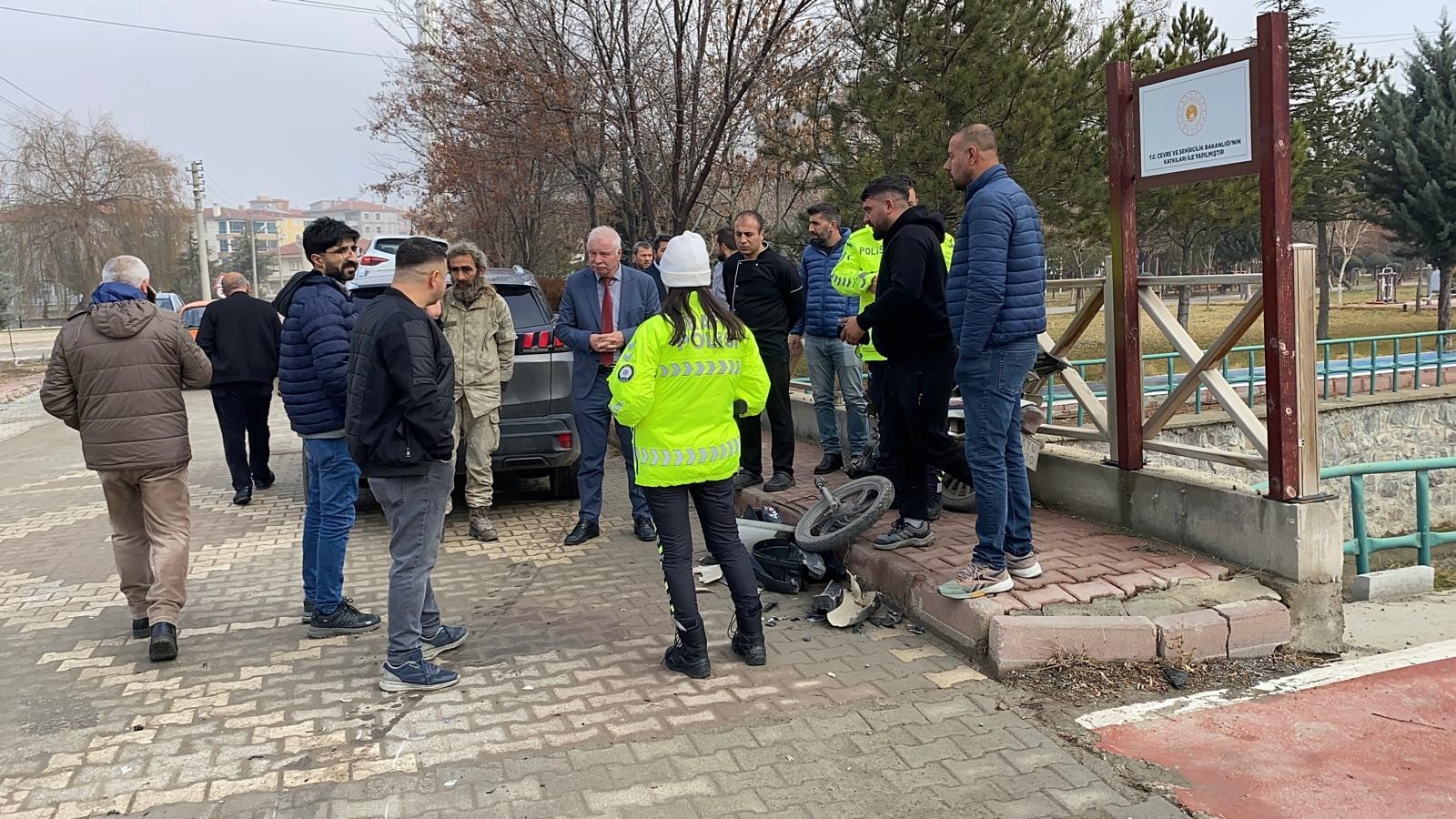 Konya’da SUV araç ile motosiklet çarpıştı!