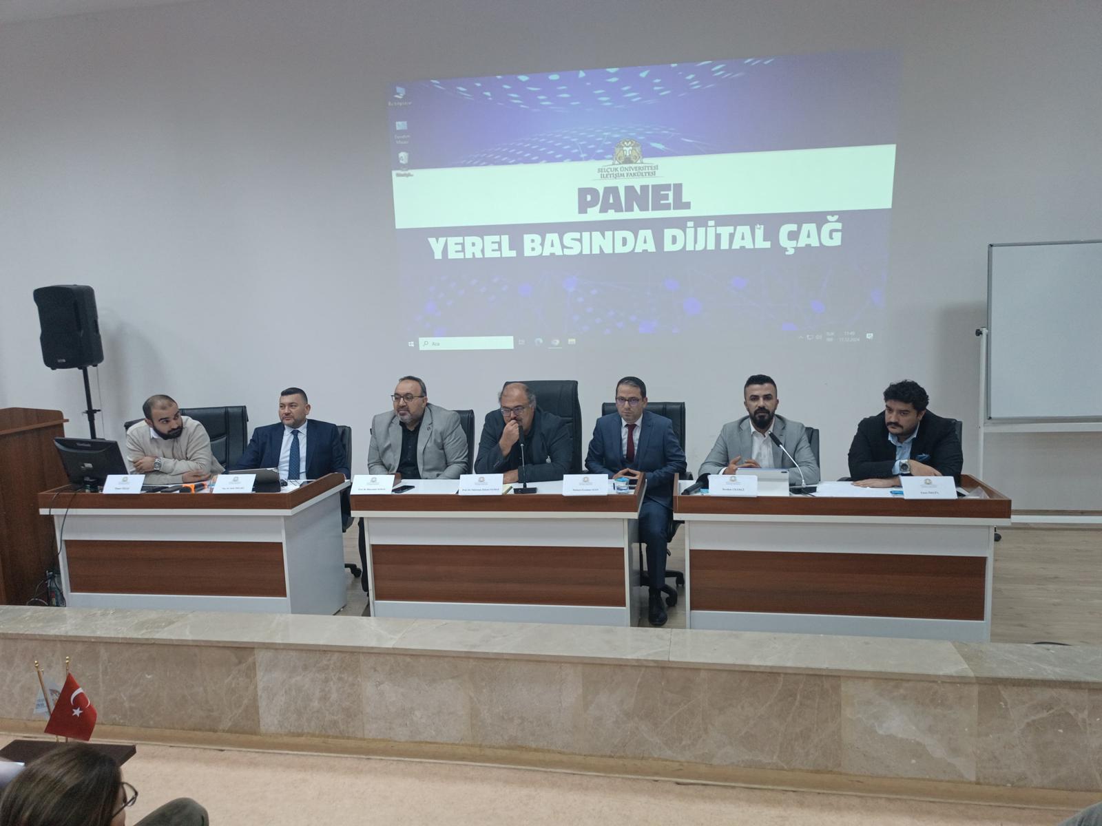 "Yerel Basında Dijital Çağ" Paneli Selçuk Üniversitesi İletişim Fakültesi'nde düzenlendi