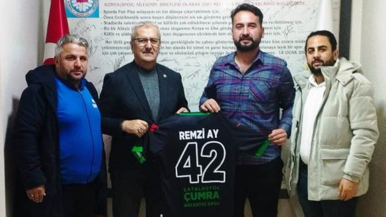 Çumra Belediyespor'dan Remzi Ay'a ziyaret