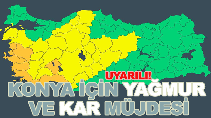 Konya için "uyarılı" yağmur ve kar müjdesi! İşte 5 günlük hava durumu