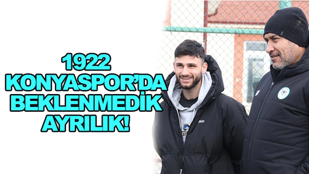 1922 Konyaspor'da beklenmedik ayrılık!